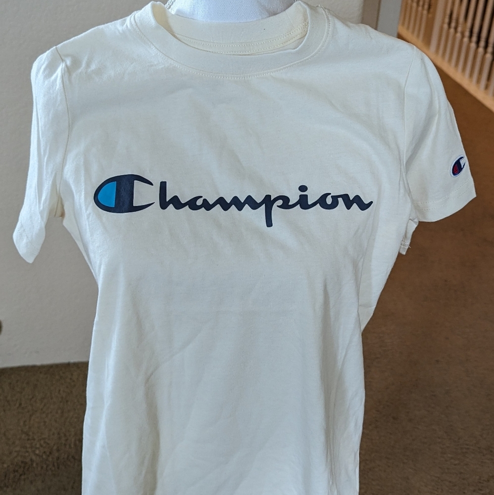 Champion t-shirts white and cream color